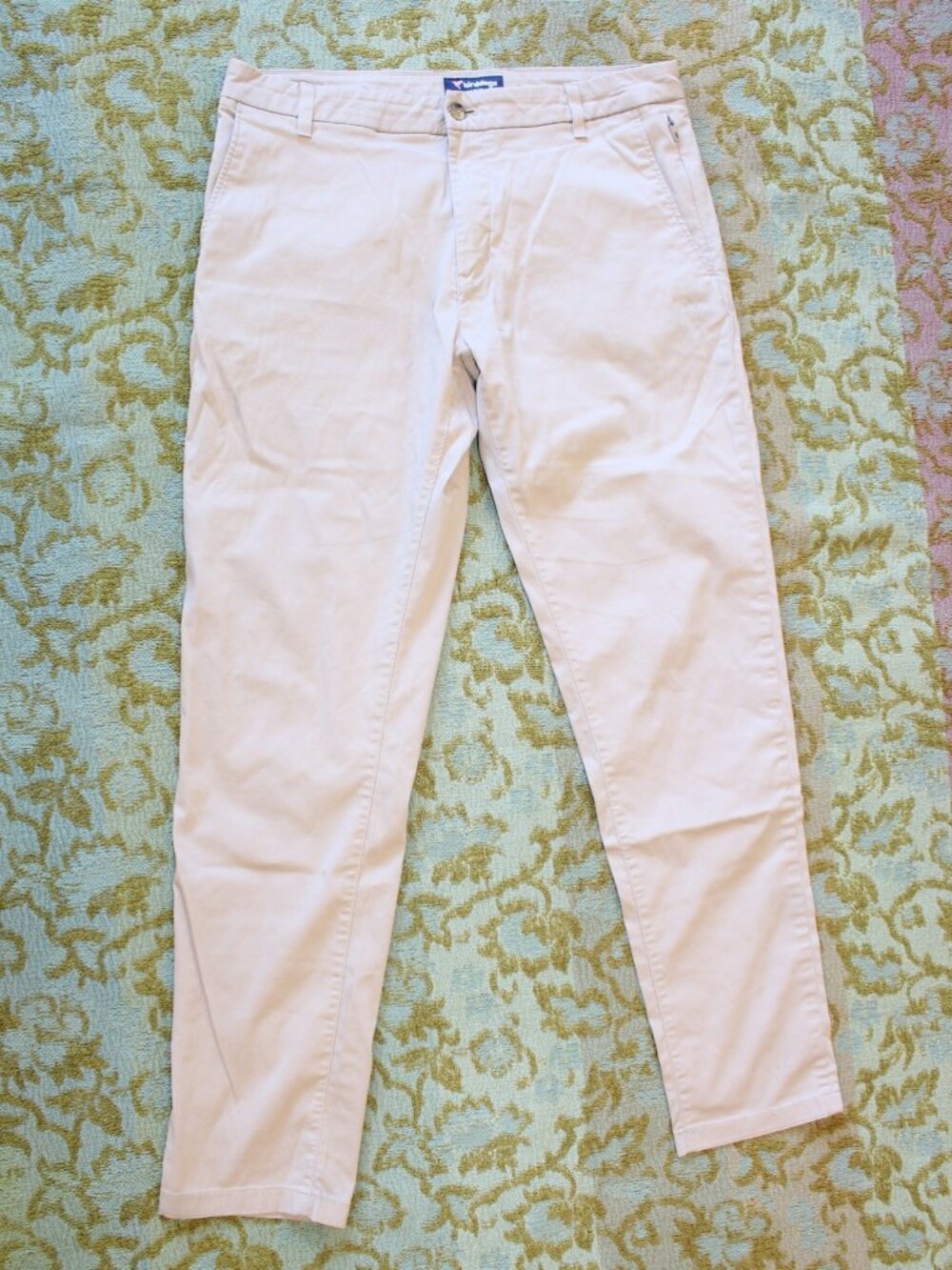 BirdDogs Men's Chino Pants Size W34/L32 Khaki beige Casual performance Cotton